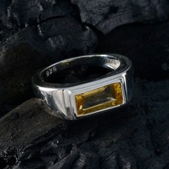 Eleanor Boho Yellow Solitaire Ring with Gemstone