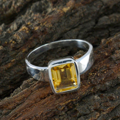 Scarlett Boho Yellow Solitaire Ring