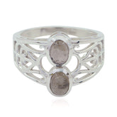Agnes Brown Filigree Toi Et Moi Ring with Gemstones smoky quartz Brown