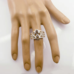 Agnes Brown Filigree Toi Et Moi Ring with Gemstones