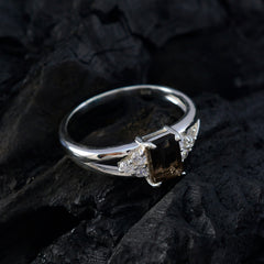 Bella Brown Gemstone Halo Ring with Silver Setting