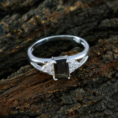 Bella Brown Gemstone Halo Ring with Silver Setting