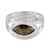 Victoria brown gemstone toi et moi ring sterling silver marquise brown stone wrap band with small clear accent