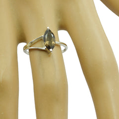 Abigail Brown Solitaire Gemstone Ring in Sterling Silver