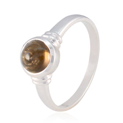 Pilar Feminine Brown Solitaire Ring