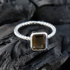 Carla Cultural Brown Solitaire Ring