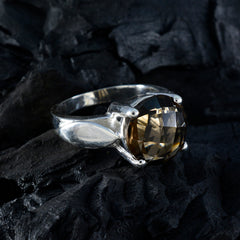 Nisa Fairytale Brown Solitaire Ring