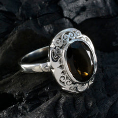 Alina Filigree Brown Solitaire Ring