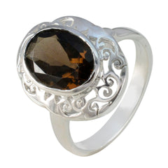 Alina Filigree Brown Solitaire Ring