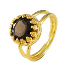 Saanvi Feminine Brown Solitaire Ring