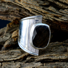 Antonia Brown Solitaire Ring with Silver Setting