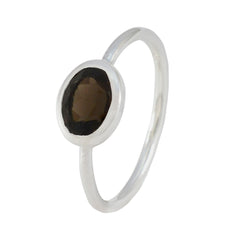 Yuki Brown Solitaire Ring Online in Sterling Silver
