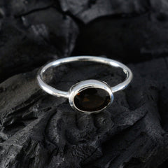 Yuki Brown Solitaire Ring Online in Sterling Silver