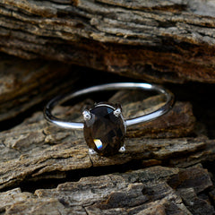 Naomi Romantic Brown Solitaire Ring