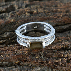 Bruna Sophisticated Brown Solitaire Ring