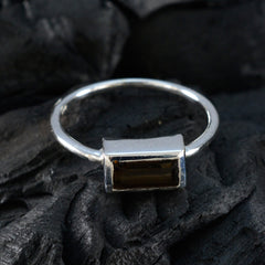 Ling Glamorous Brown Solitaire Ring