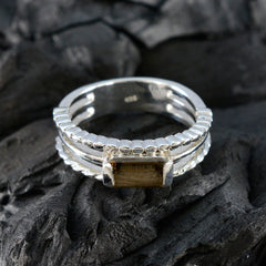 Bruna Sophisticated Brown Solitaire Ring