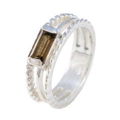 Bruna Sophisticated Brown Solitaire Ring