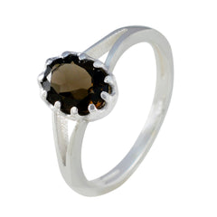 Seo-yeon Contemporary Brown Solitaire Ring