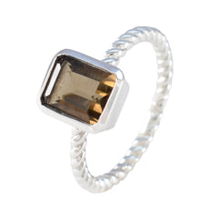 Carla Cultural Brown Solitaire Ring