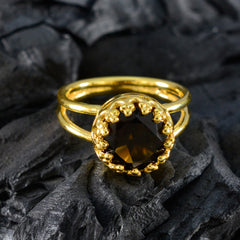 Saanvi Feminine Brown Solitaire Ring