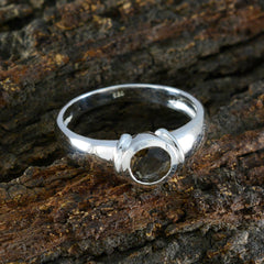 Priya Feminine Brown Solitaire Ring