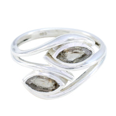 Natalia brown toi et moi ring sterling silver wrap band with two marquise brown gemstones