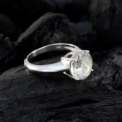 Bruna Sophisticated White Solitaire Ring