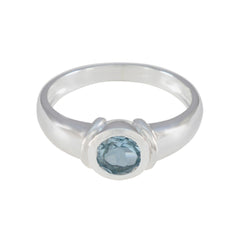 Camila Fairytale Blue Solitaire Ring Blue Topaz Blue