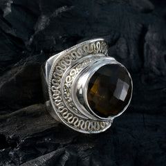 Camila Rope-Wire Brown Solitaire Ring