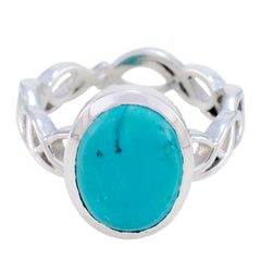 Carla Abstract Turquoise Solitaire Ring Turquoise Blue