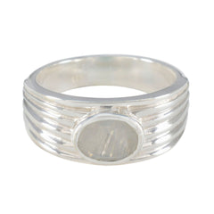 Clara Engagement White Solitaire Ring Rainbow Moonstone White