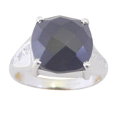 Addison Contemporary Black Halo Ring Black Onyx Black