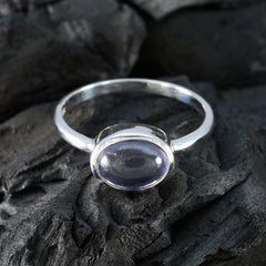 Eun-ji Contemporary Blue Solitaire Ring