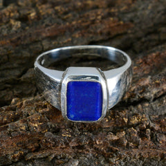 Maya Contemporary Blue Solitaire Ring