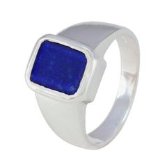 Maya Contemporary Blue Solitaire Ring