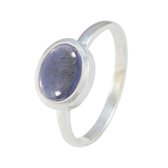 Eun-ji Contemporary Blue Solitaire Ring