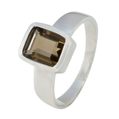 Stella Contemporary Brown Solitaire Ring