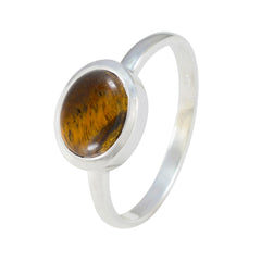 Hye-jin Contemporary Brown Solitaire Ring