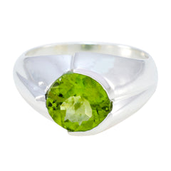 Dewi Contemporary Green Solitaire Ring