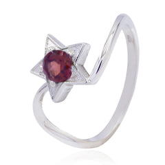 Nora Contemporary Red Solitaire Ring