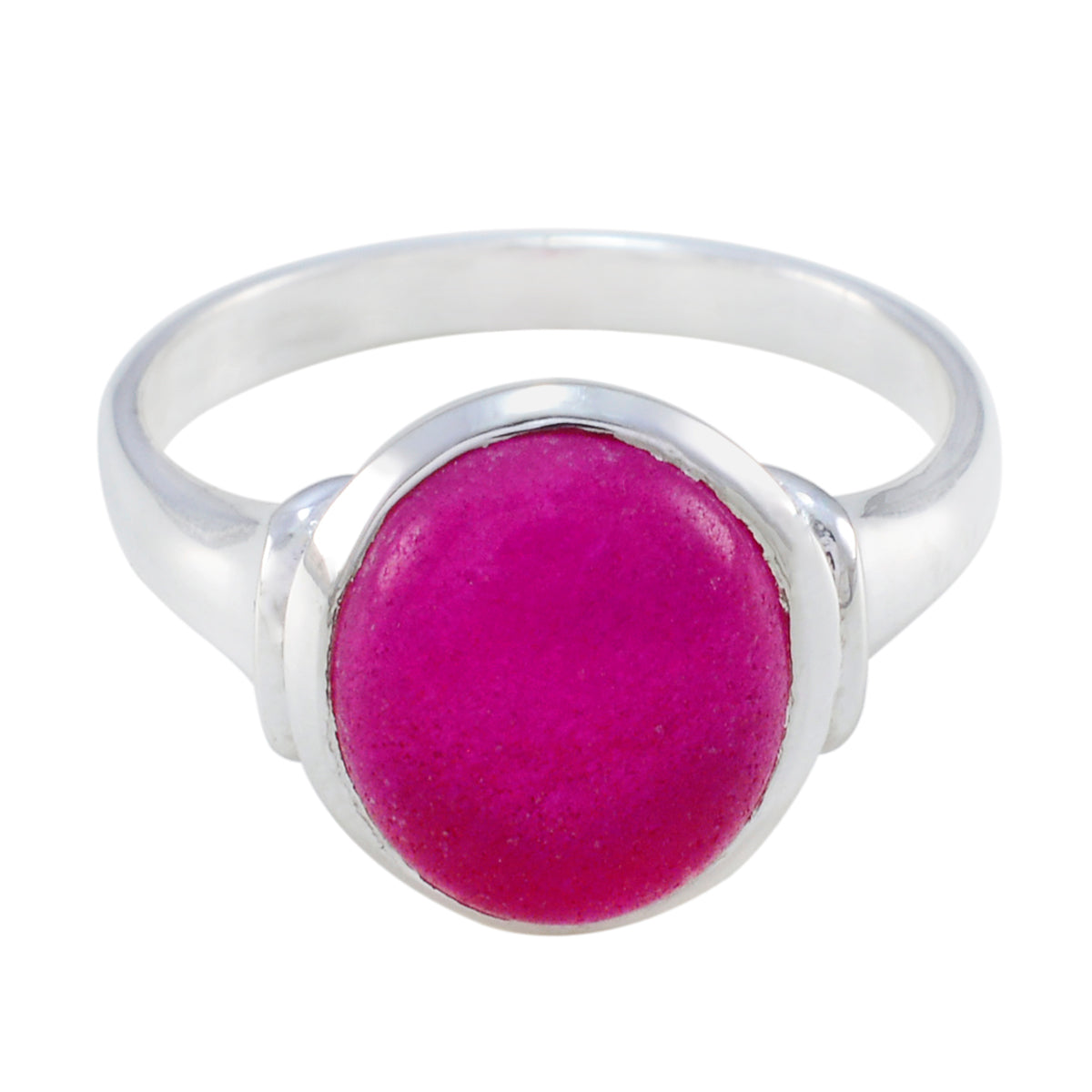 Hanna Contemporary Red Solitaire Ring Indian Ruby Red
