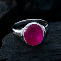 Hanna Contemporary Red Solitaire Ring