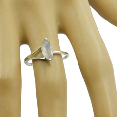 Maria Contemporary White Solitaire Ring