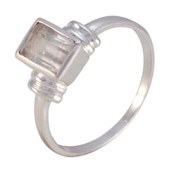 Siti Contemporary White Solitaire Ring