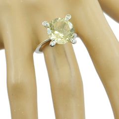 Antonia Contemporary Yellow Gemstone Ring Sparkling Design