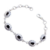 Penelope Daughters Day Bracelet Gift in Stylish Design Black Onyx Black