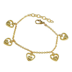 Riley Heart Charm Bracelet: Daughter's Day Jewelry Gift