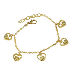 Riley Heart Charm Bracelet: Daughter's Day Jewelry Gift
