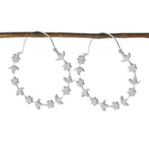 Dewi White Dangle Earrings for Glamorous Style Cubic Zirconia White Dangle